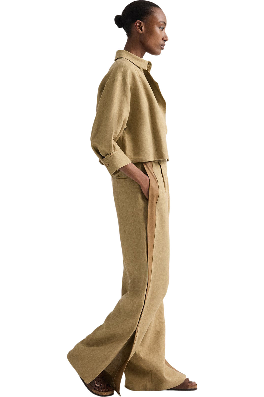 TWP Next Chapter Linen Top in Kelp