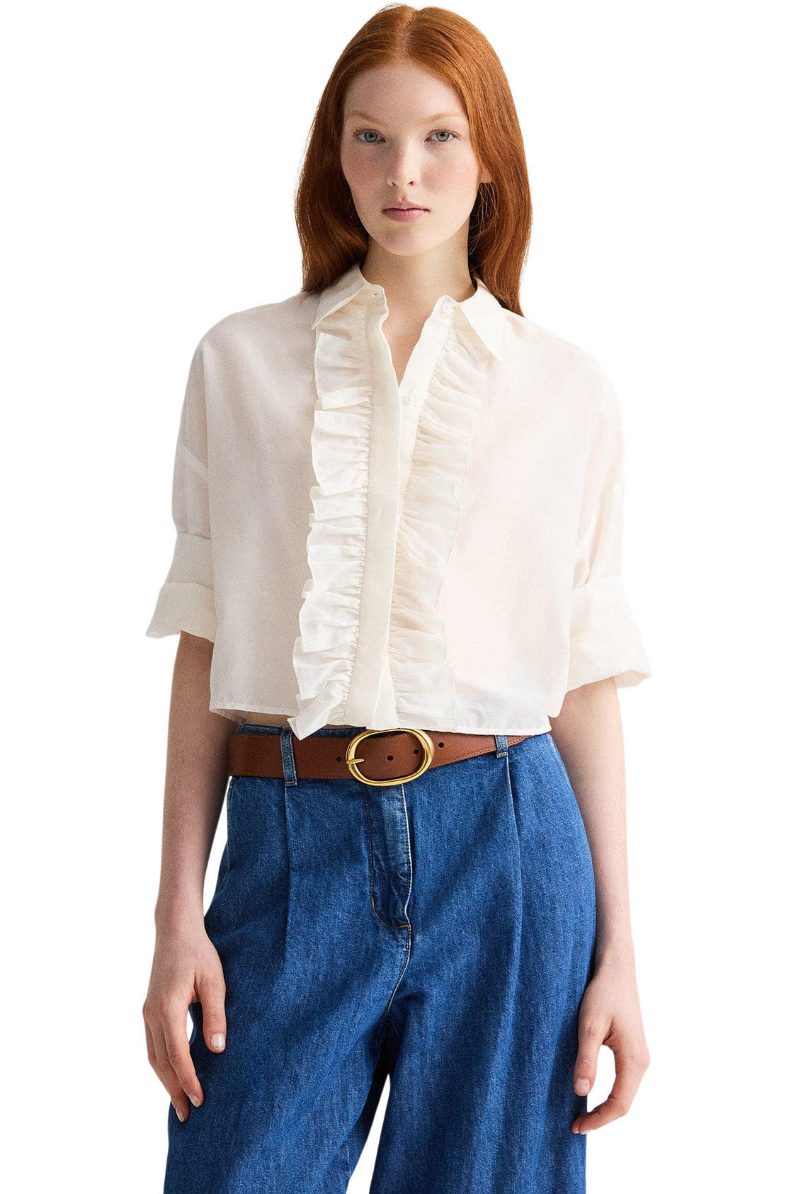 TWP Next Ex w/ Ruffle in Ivory