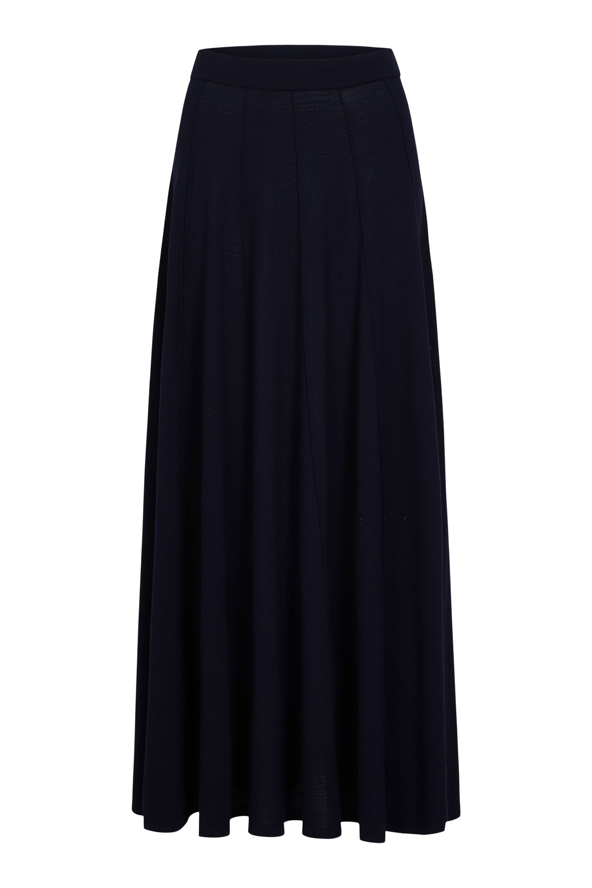 TWP Seamed Maxi Skirt in Blue Nights