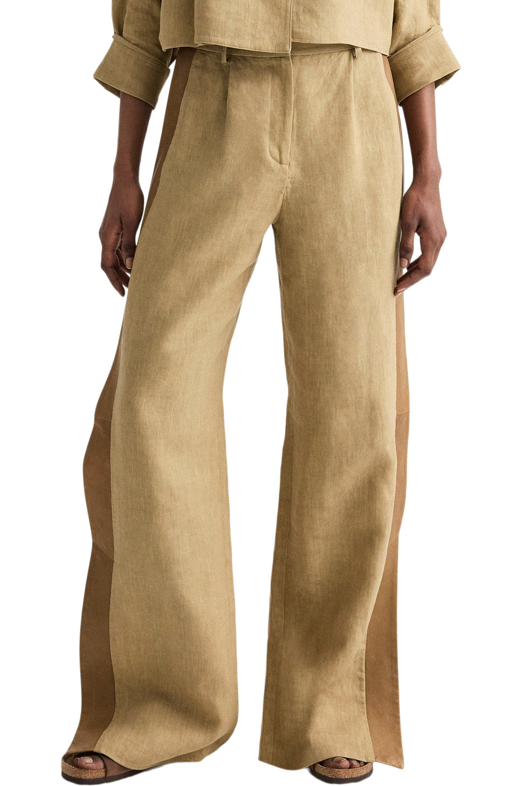 TWP Slim A Pant w/ Lip Tux in Kelp - Ermine