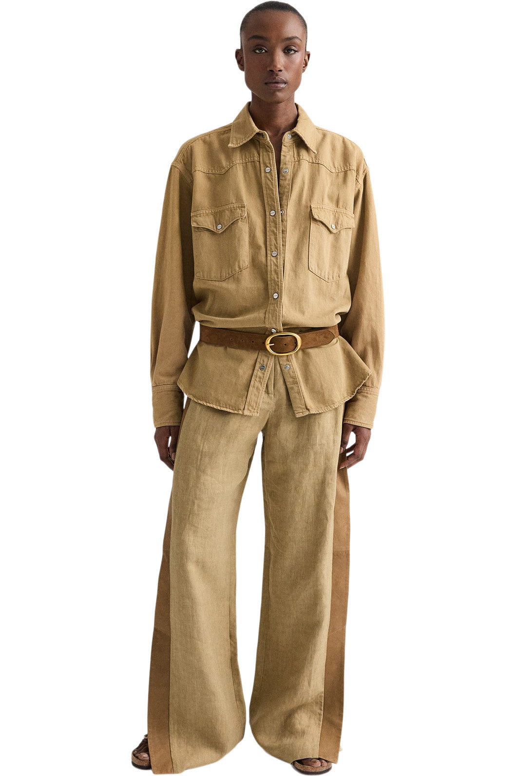 TWP Slim A Pant w/ Lip Tux in Kelp - Ermine