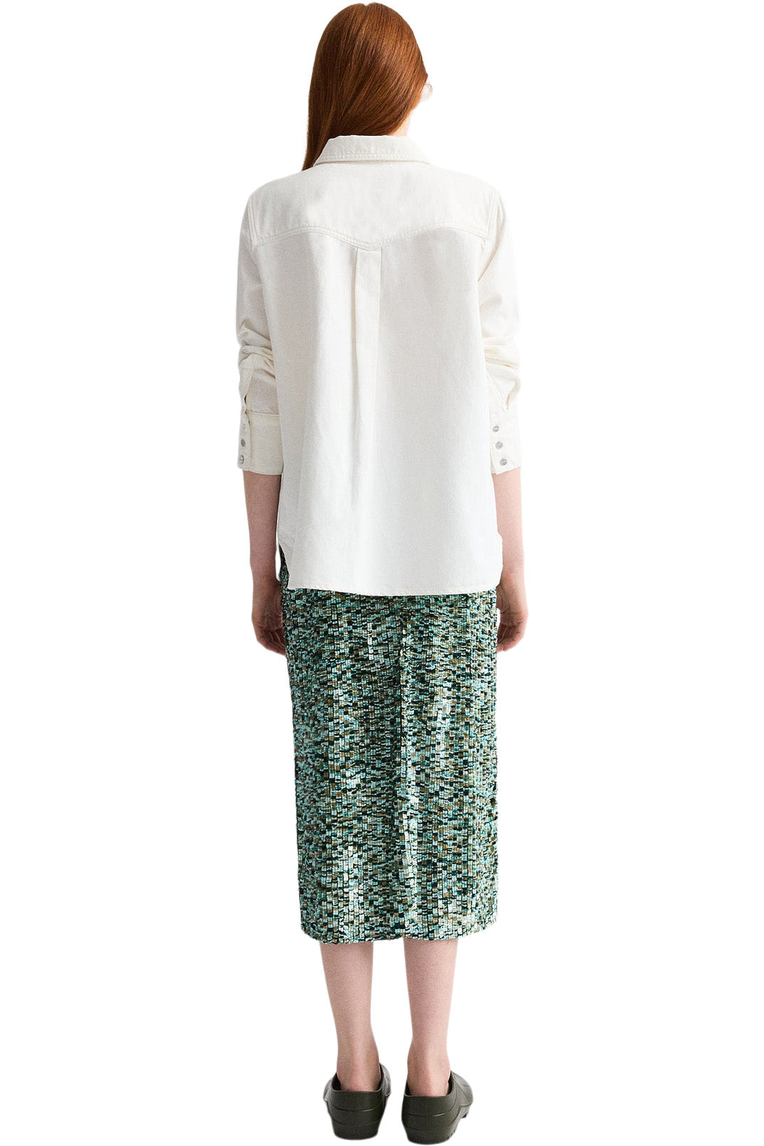 TWP Sylkie Skirt in Multi Darkest Spruce