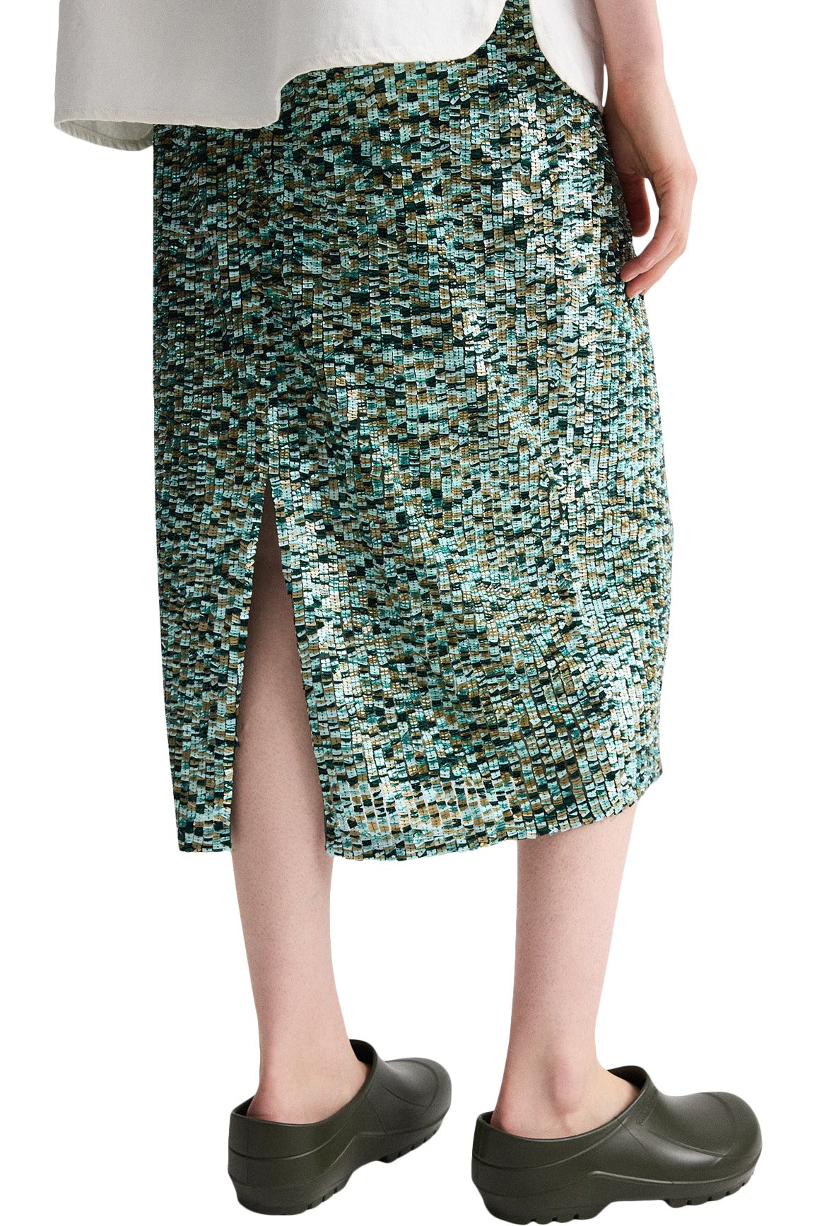 TWP Sylkie Skirt in Multi Darkest Spruce
