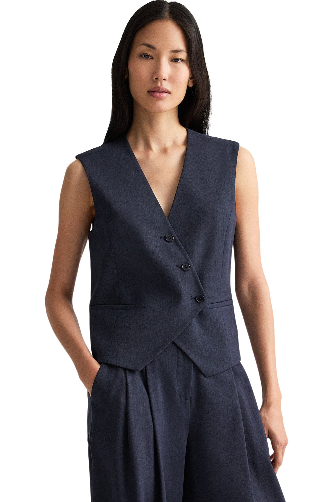 TWP Tyler Vest in Indigo