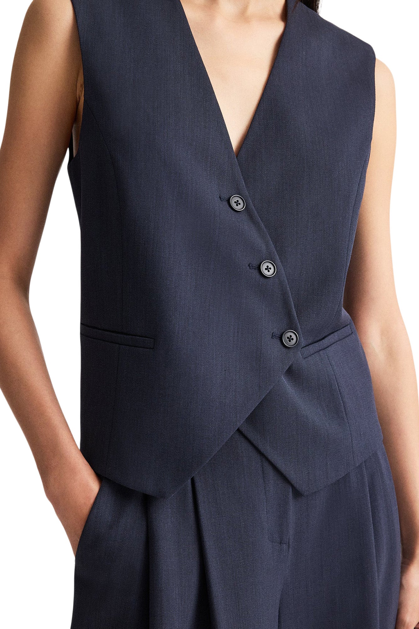 TWP Tyler Vest in Indigo