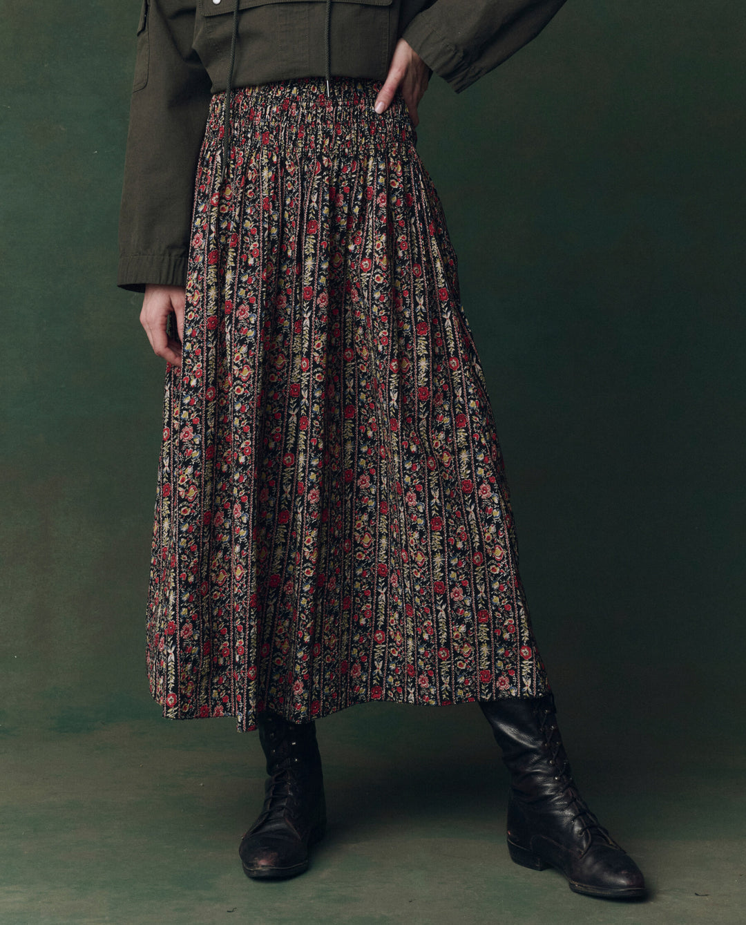 The Great Canary Skirt in Garland Print