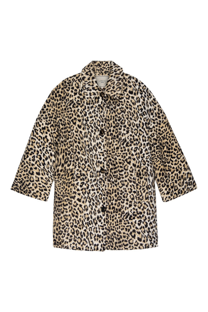 The Great Car Coat in Vintage Leopard