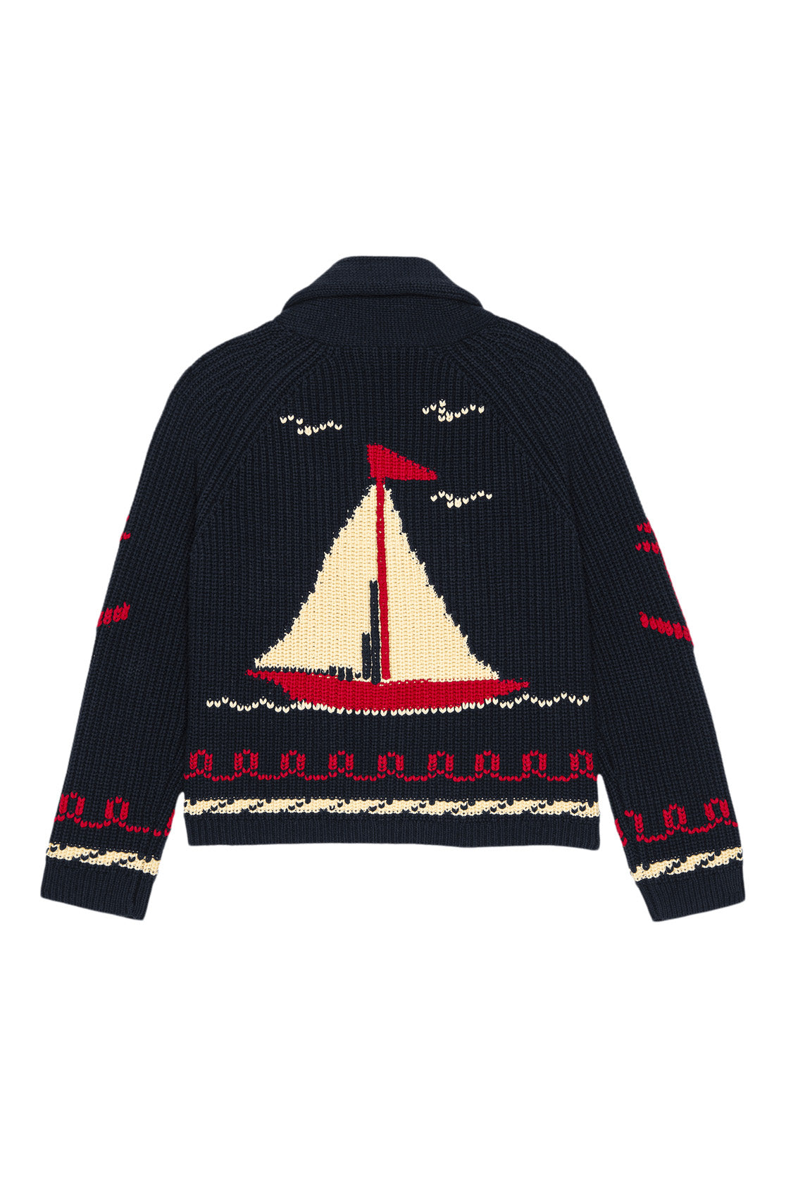 The Great Sailboat Lodge Cardigan in Dark Navy