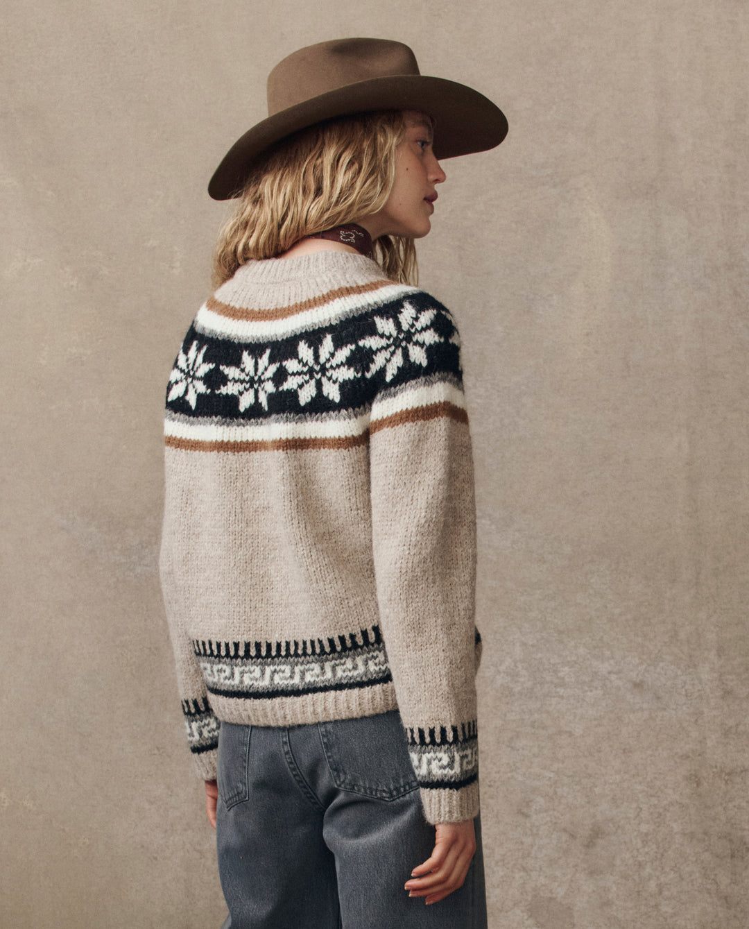 The Great Snowflake Fair Isle Pullover in Oat