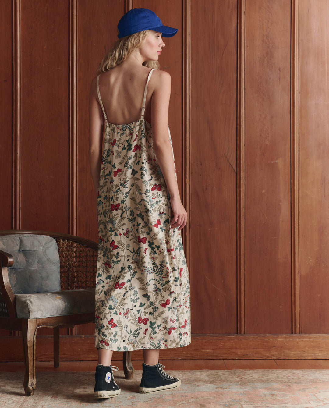 The Great Sundrift Slip Dress in Florating Butterfly