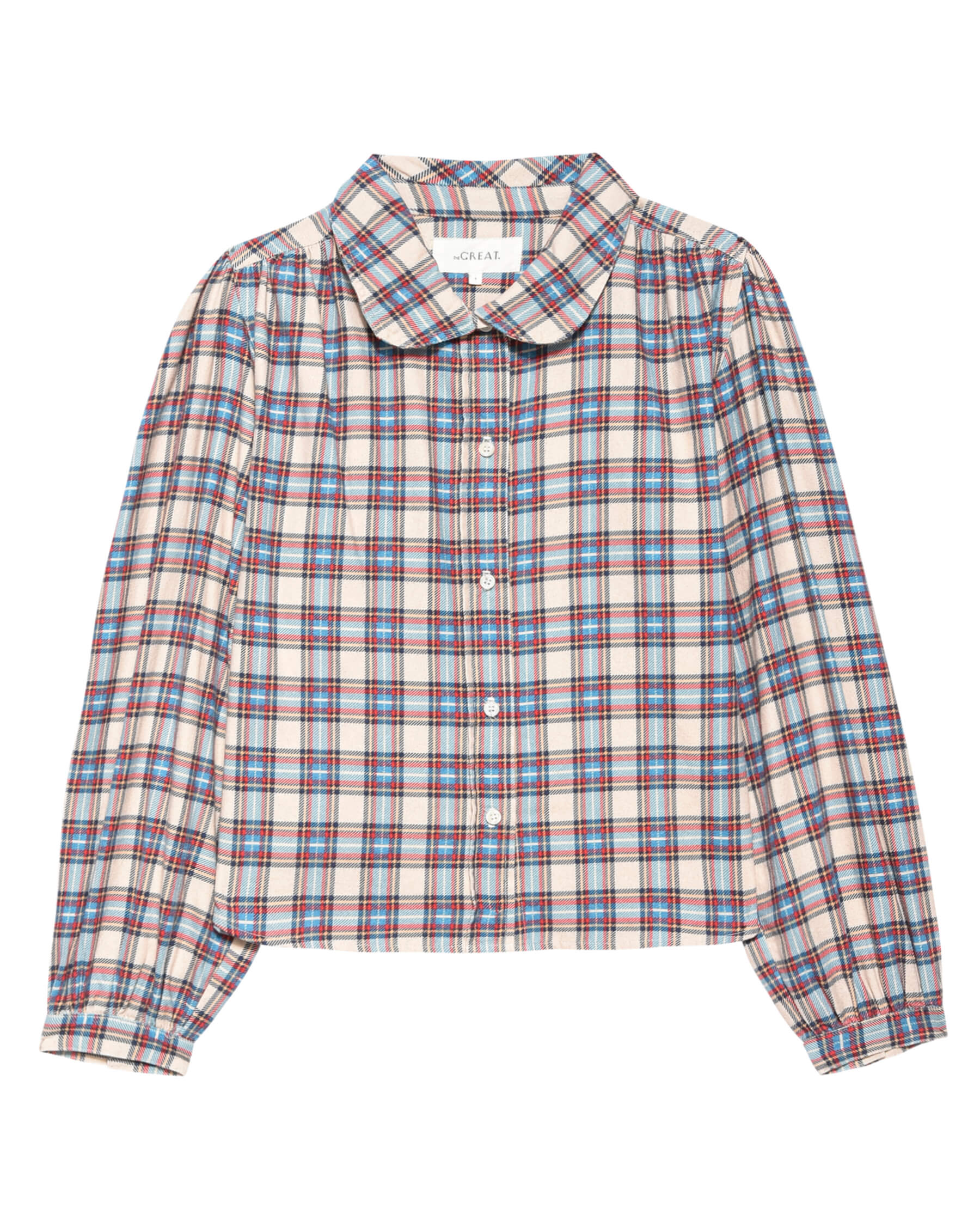 The Great Tableau Top in Market Plaid