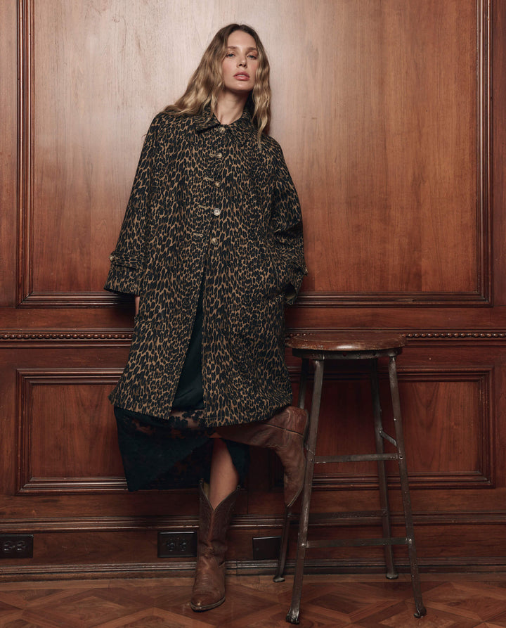 The Great Trench Coat in Dark Leopard
