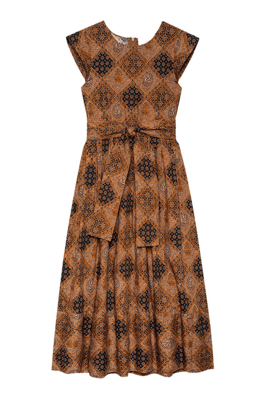 The Great Tulsa Dress in Geo Bandana Print