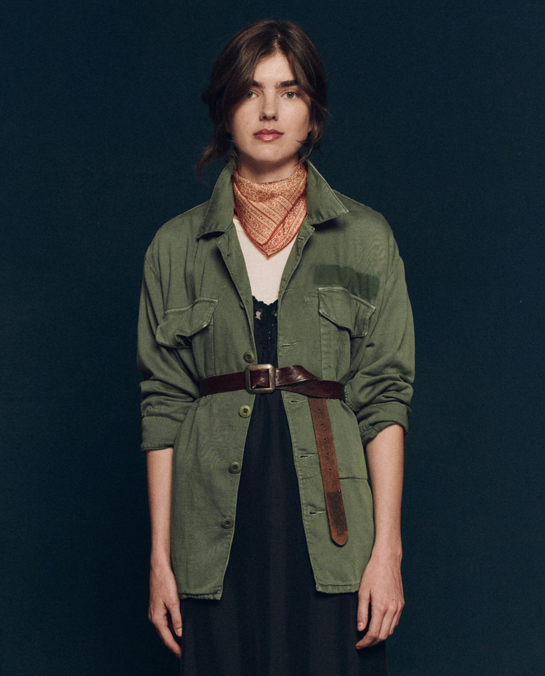 The Great Vintage Army Jacket in Classic Army