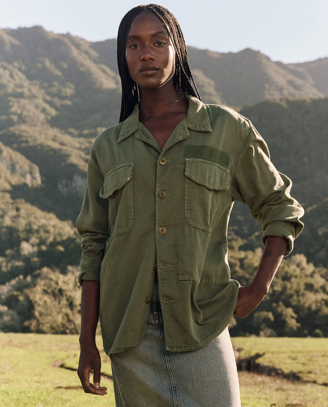 The Great Vintage Army Jacket in Classic Army