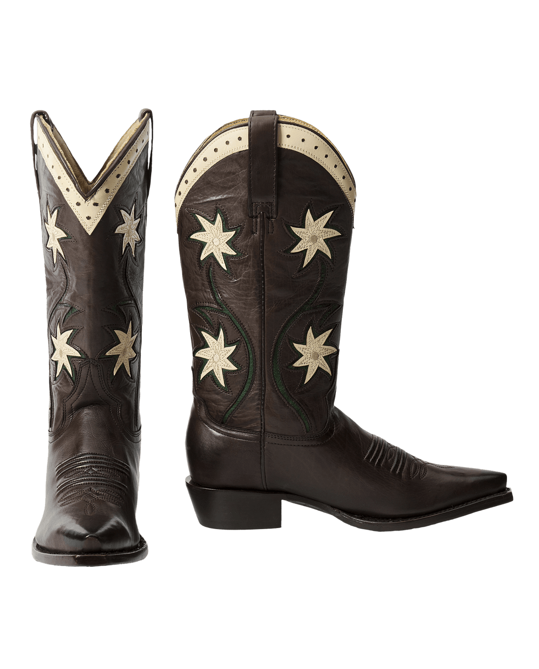The Great x Stetson Cowboy Boots in Brown Floral