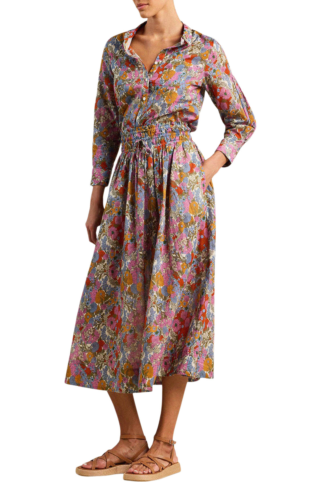 Trovata Birds of Paradis Bianca Skirt in Delicate Tilia