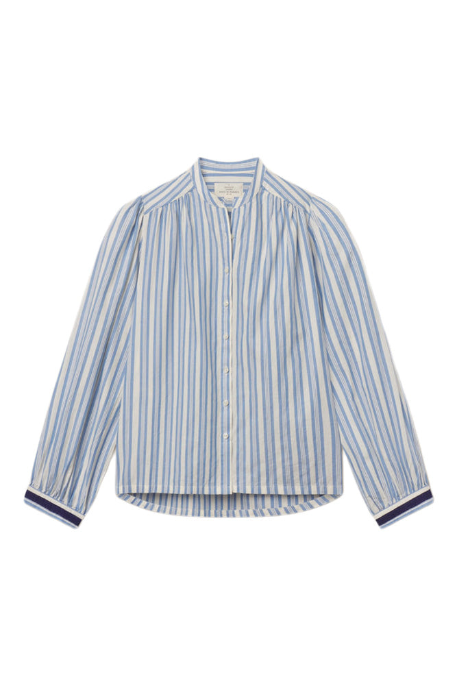 Trovata Birds of Paradis Clara Blouse in Bahia Stripe