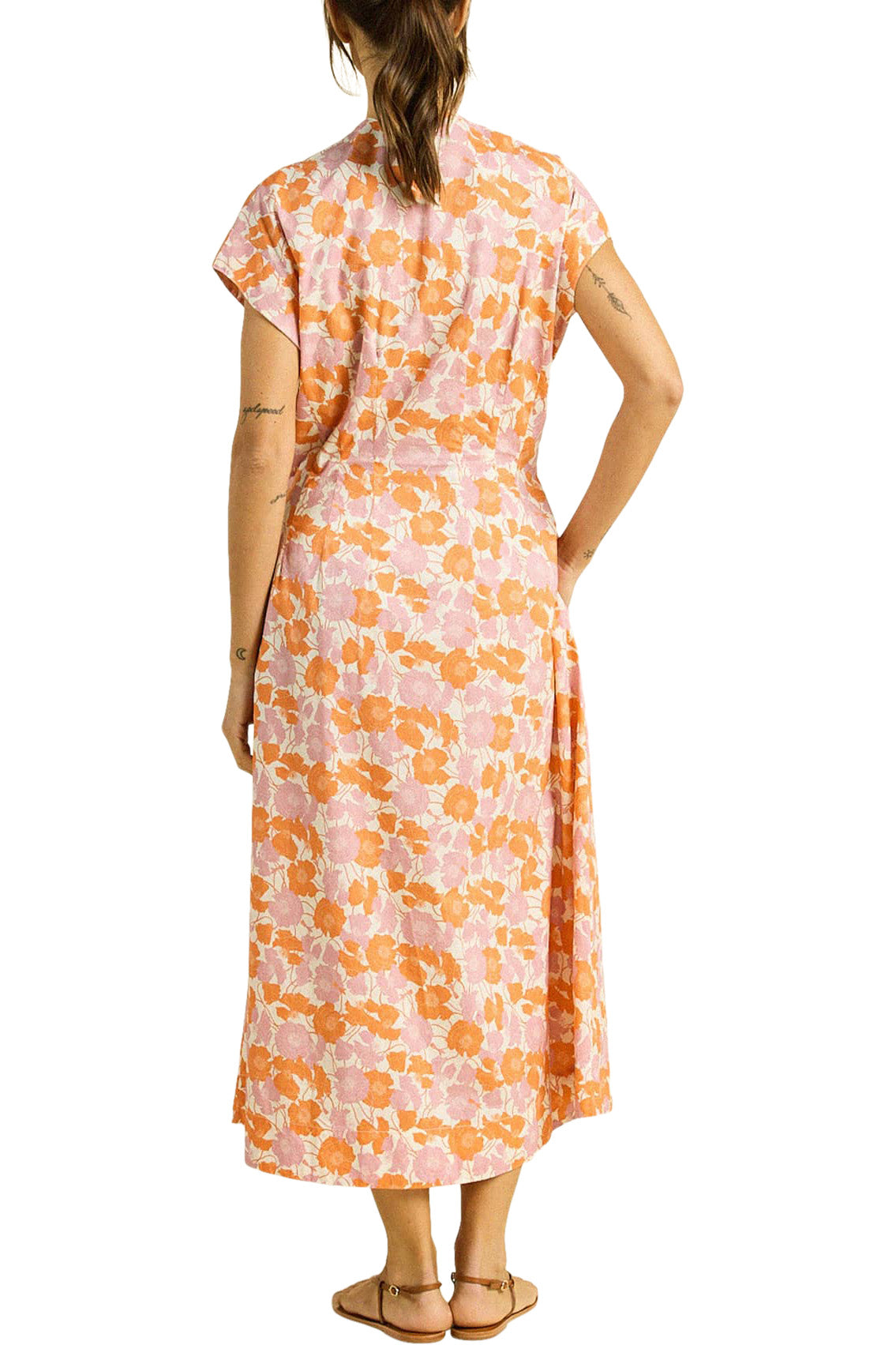 Trovata Birds of Paradis James Dress in Poppy Dawn