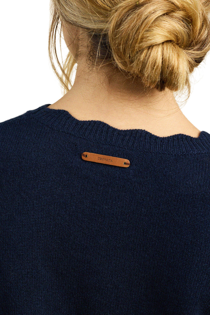 Trovata Birds of Paradis Kate Sweater in Navy