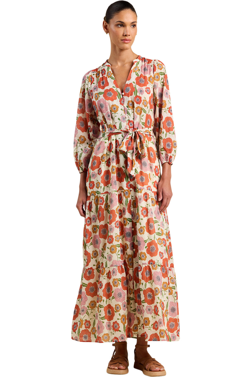 Trovata Birds of Paradis Lia Dress in Poppy Costa