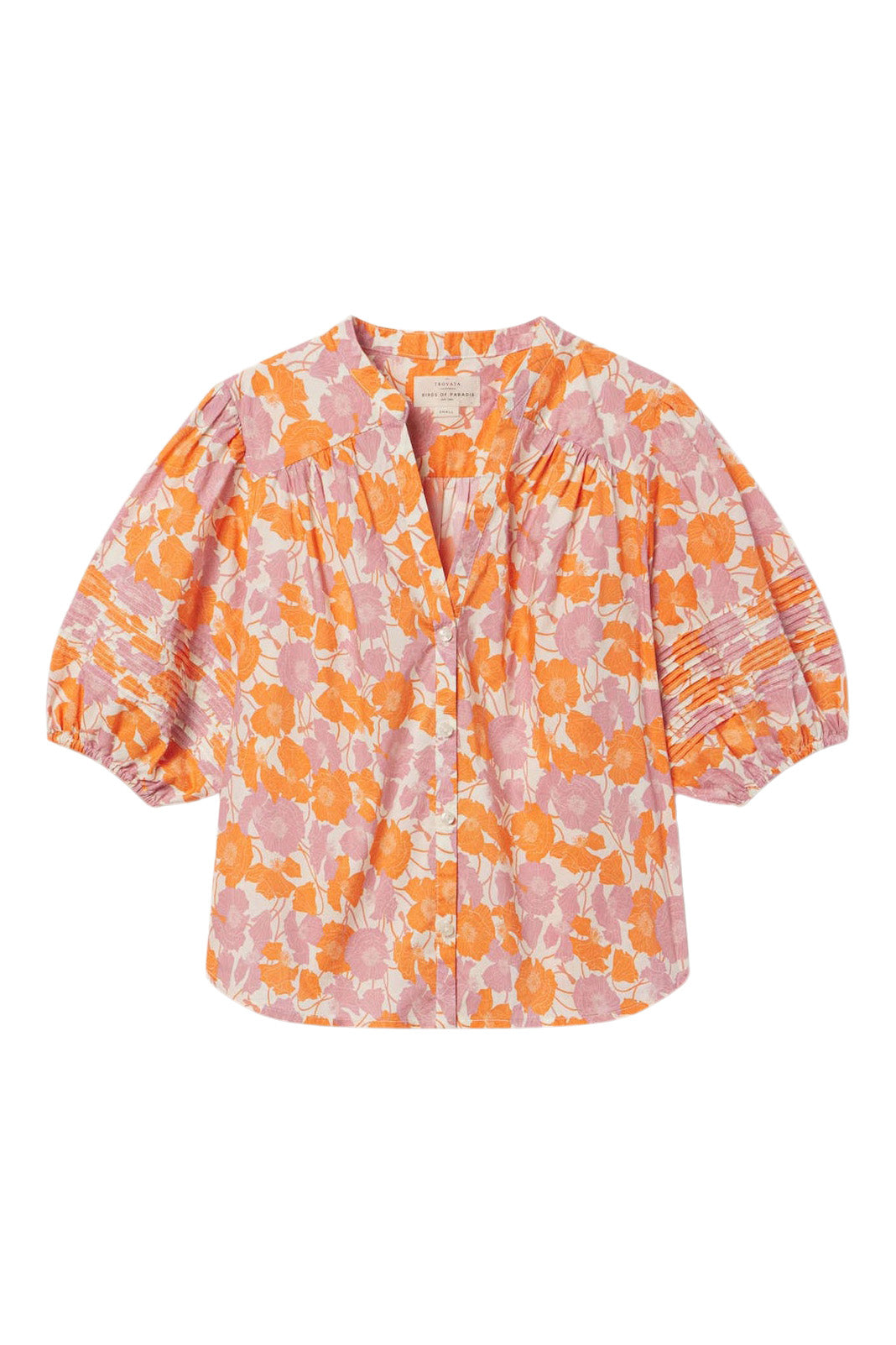 Trovata Birds of Paradis Loren Blouse in Poppy Dawn