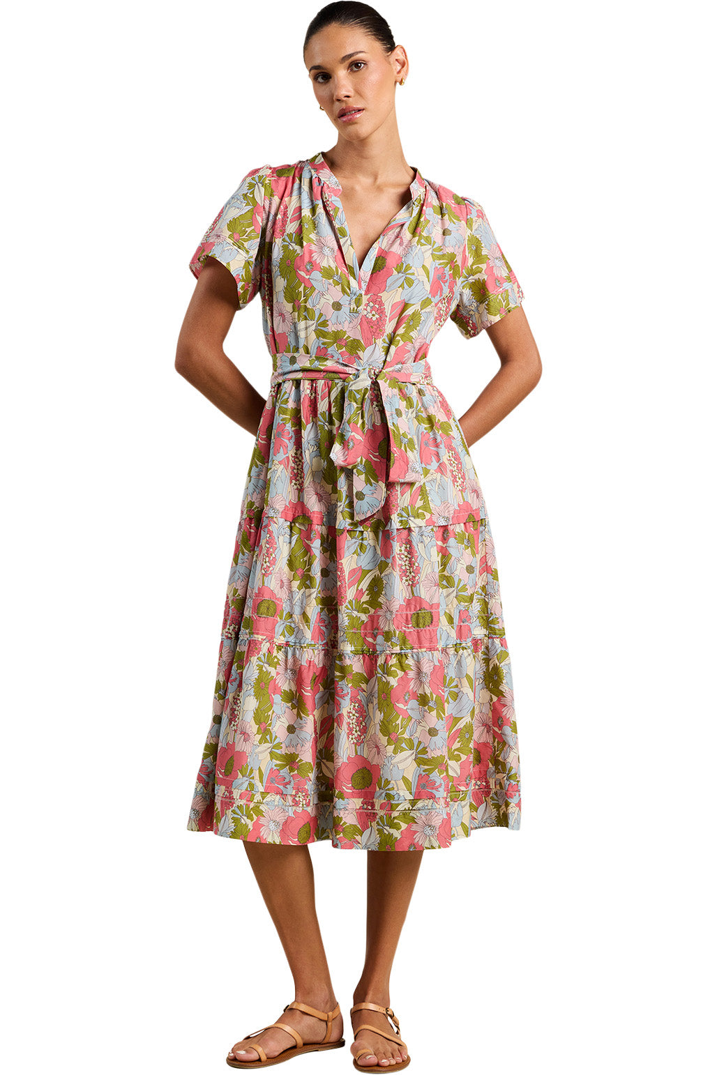 Trovata Birds of Paradis Luana Dress in Tarsila Bloom