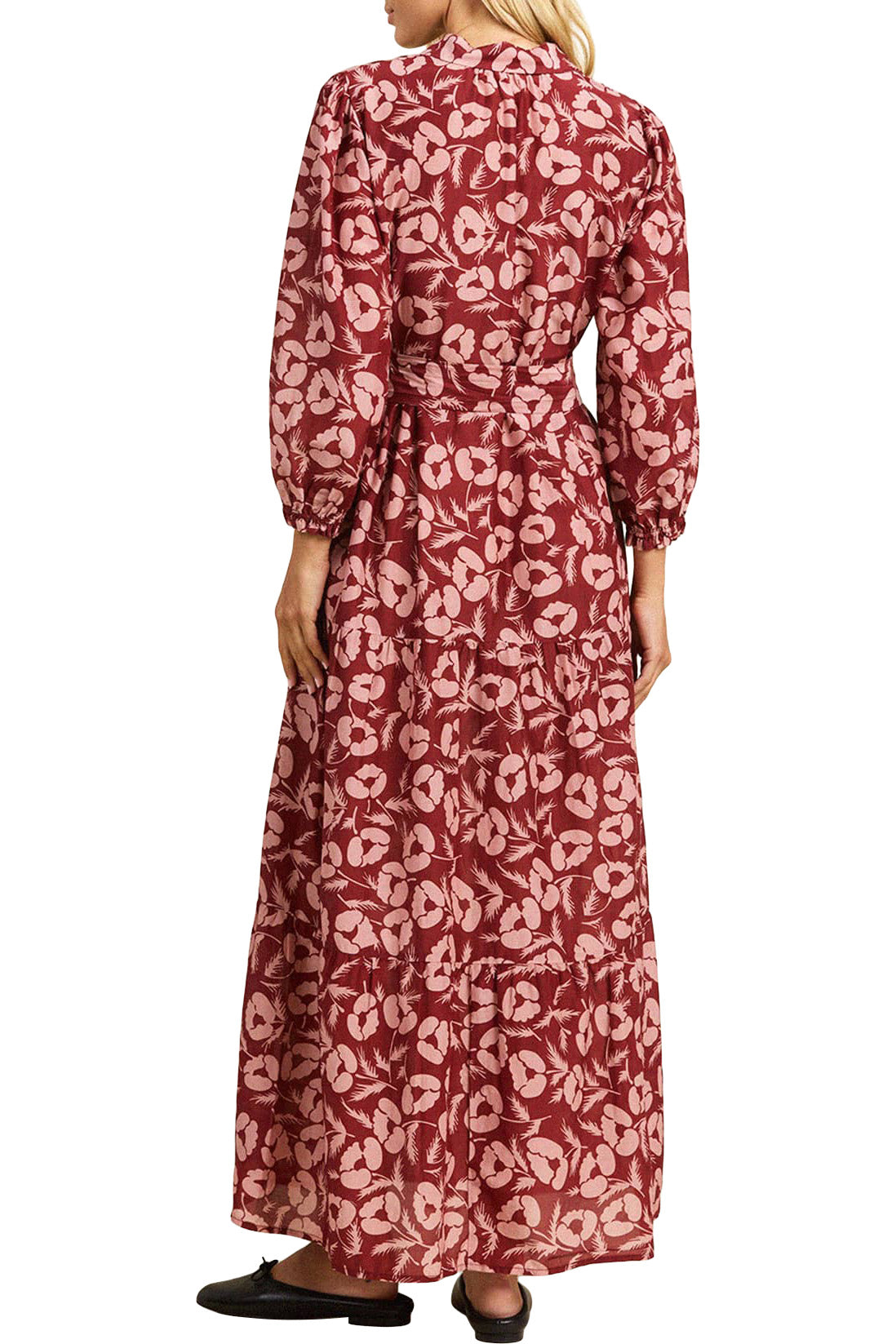 Trovata Birds of Paradis Martina Dress in Briar Rosewood