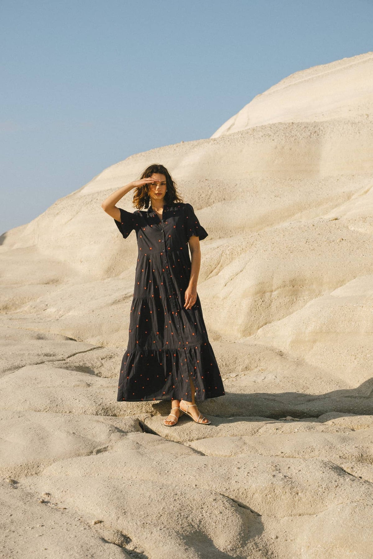 Trovata Birds of Paradis Martine Dress in Daisy Dot