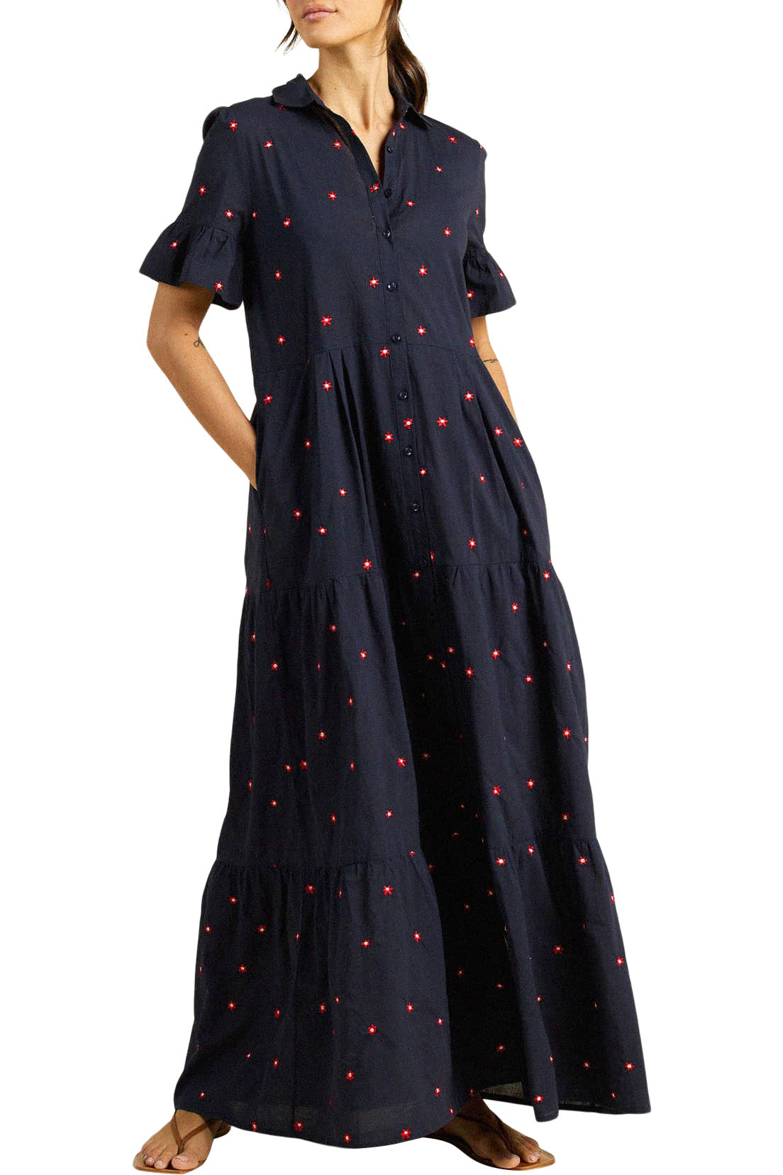 Trovata Birds of Paradis Martine Dress in Daisy Dot