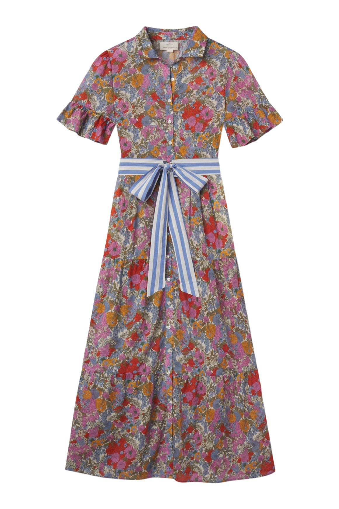 Trovata Birds of Paradis Martine Dress in Delicate Tilia