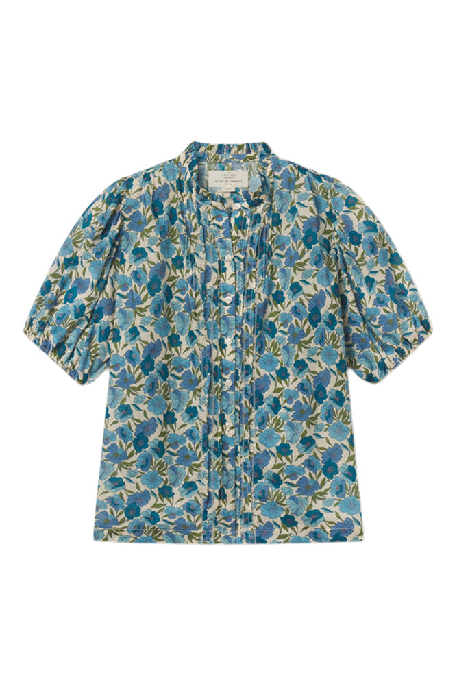Trovata Birds of Paradis Mira Blouse in Cielo Floral