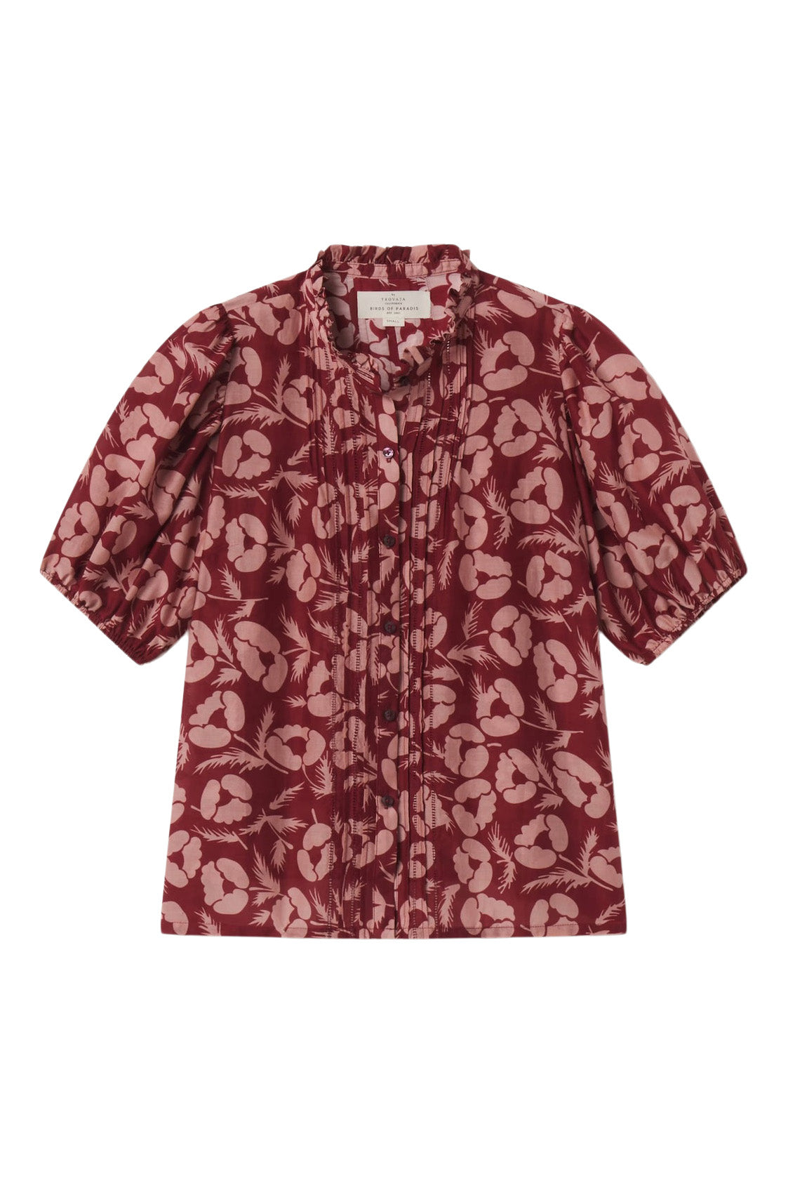 Trovata Birds of Paradis Mira Blouse in Rosewood