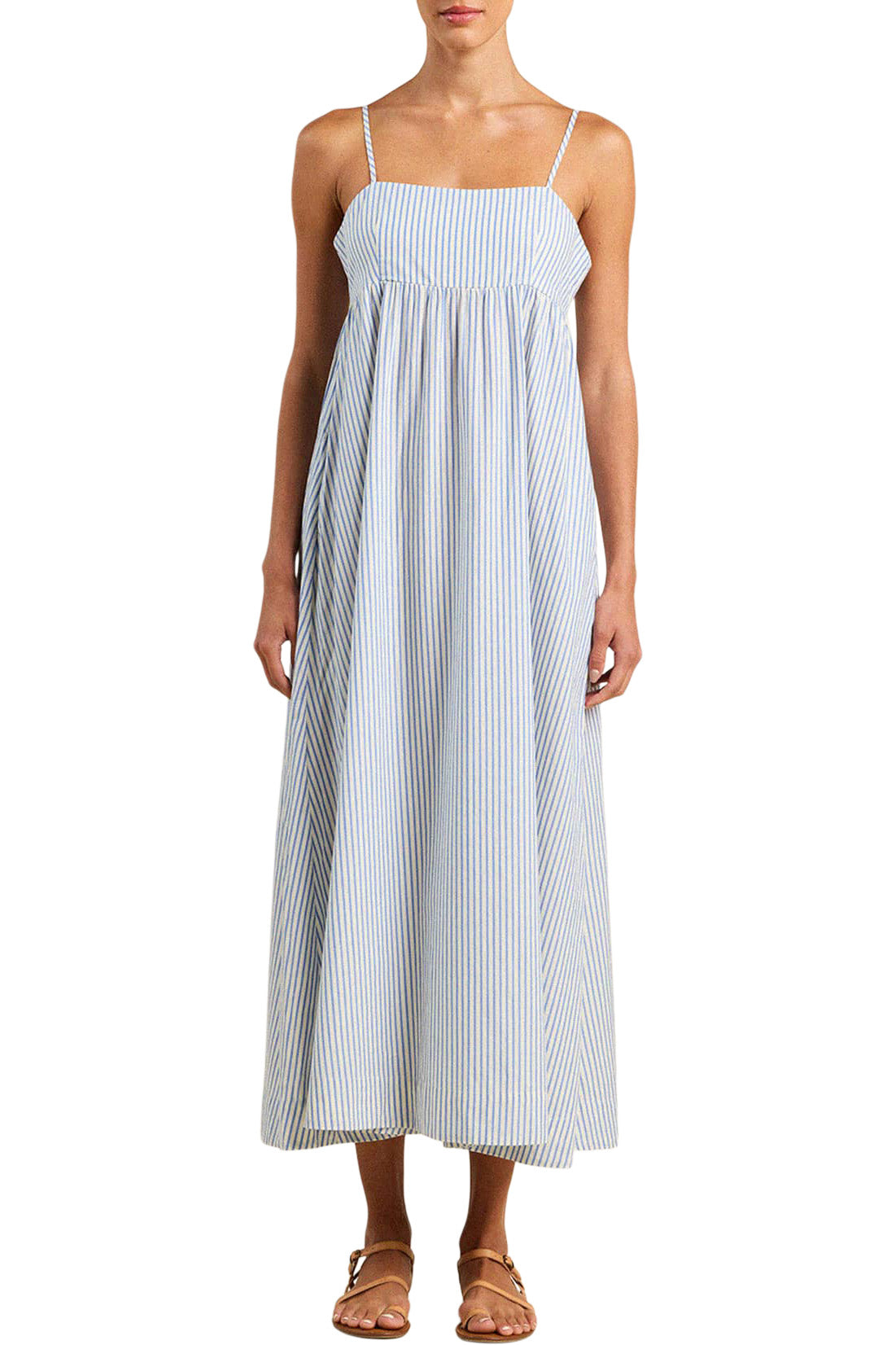 Trovata Birds of Paradis Mirela Dress in Seaside Stripe