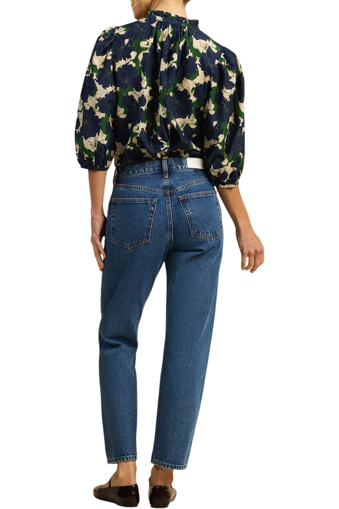 Trovata Birds of Paradis Orly Blouse in Nightfall Bloom