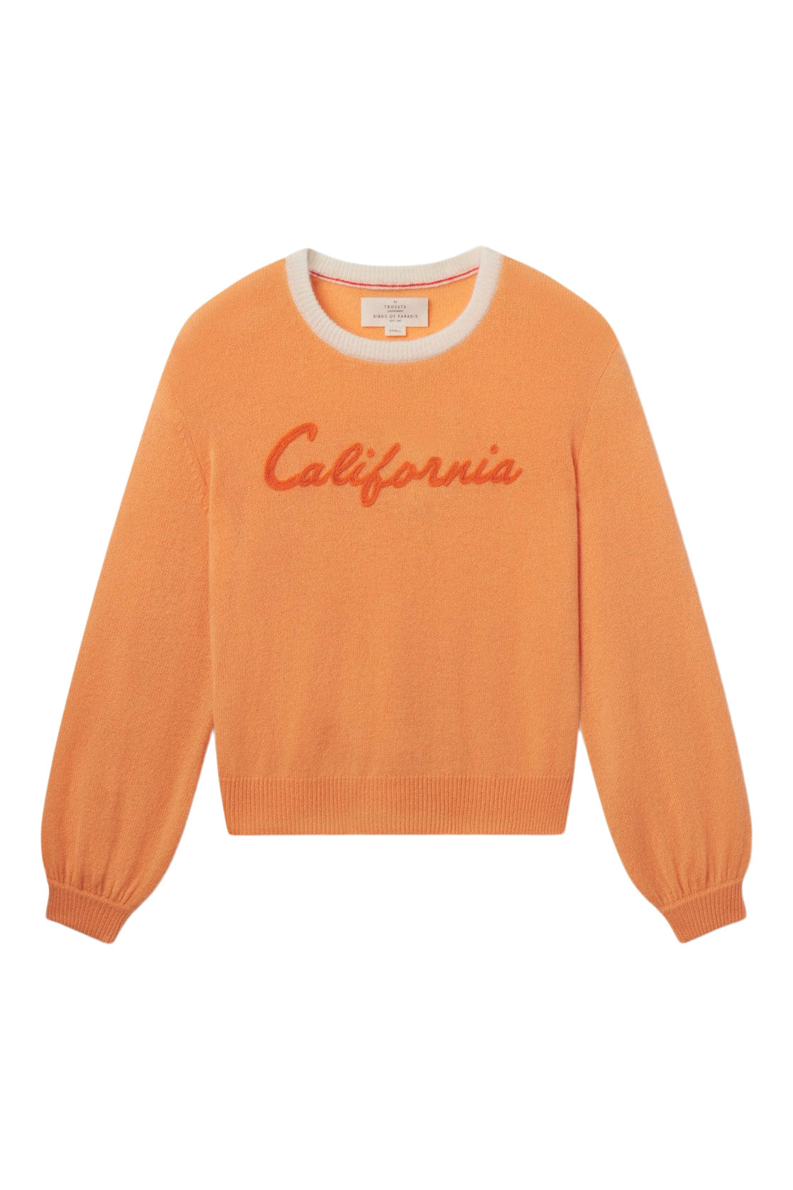 Trovata Birds of Paradis Ryann Sweater in Orange Sherbert