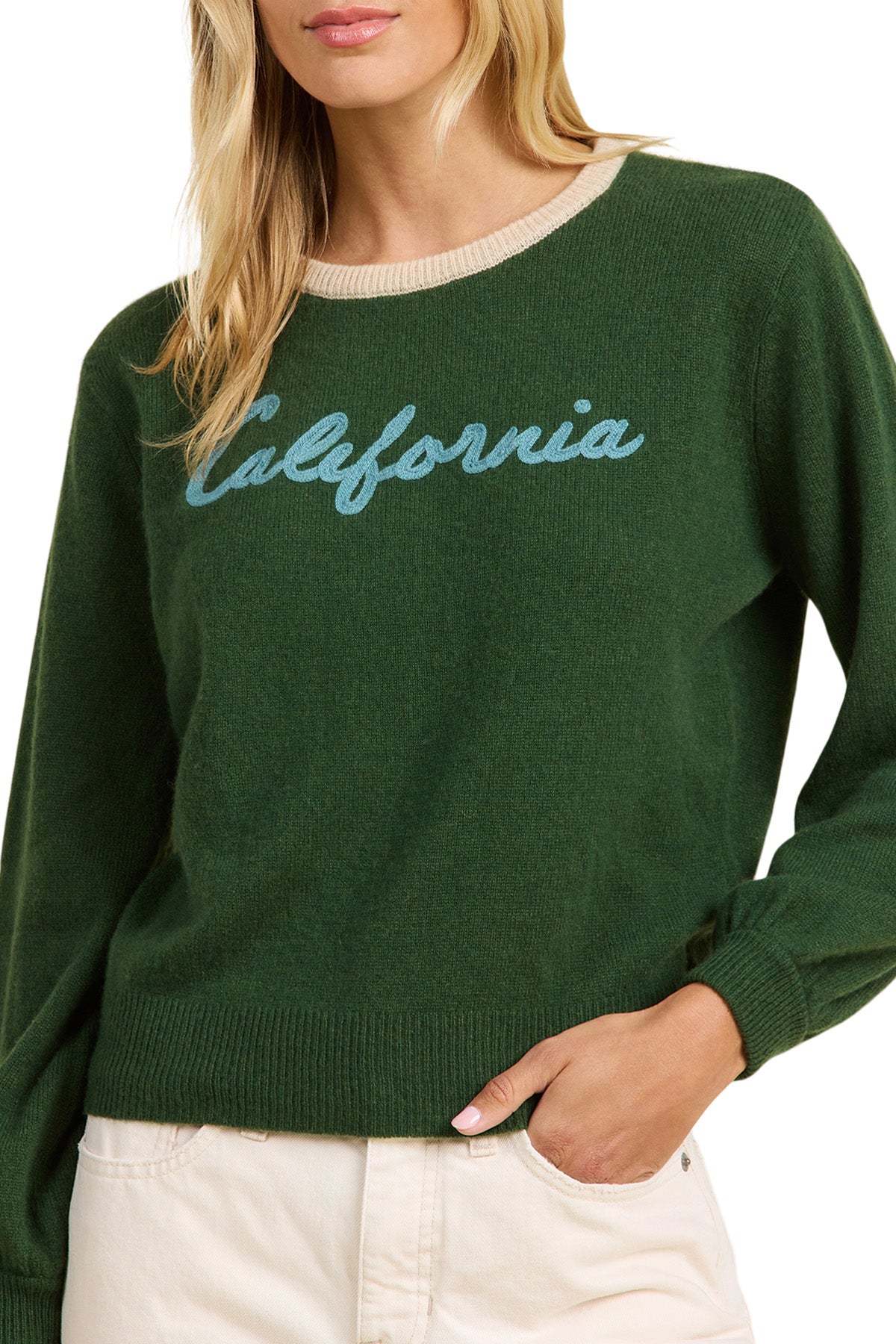 Trovata Birds of Paradis Ryann Sweater in Green