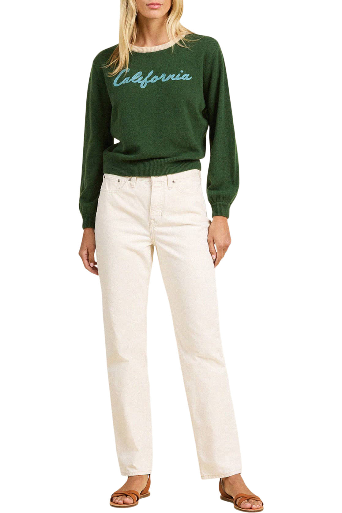 Trovata Birds of Paradis Ryann Sweater in Green
