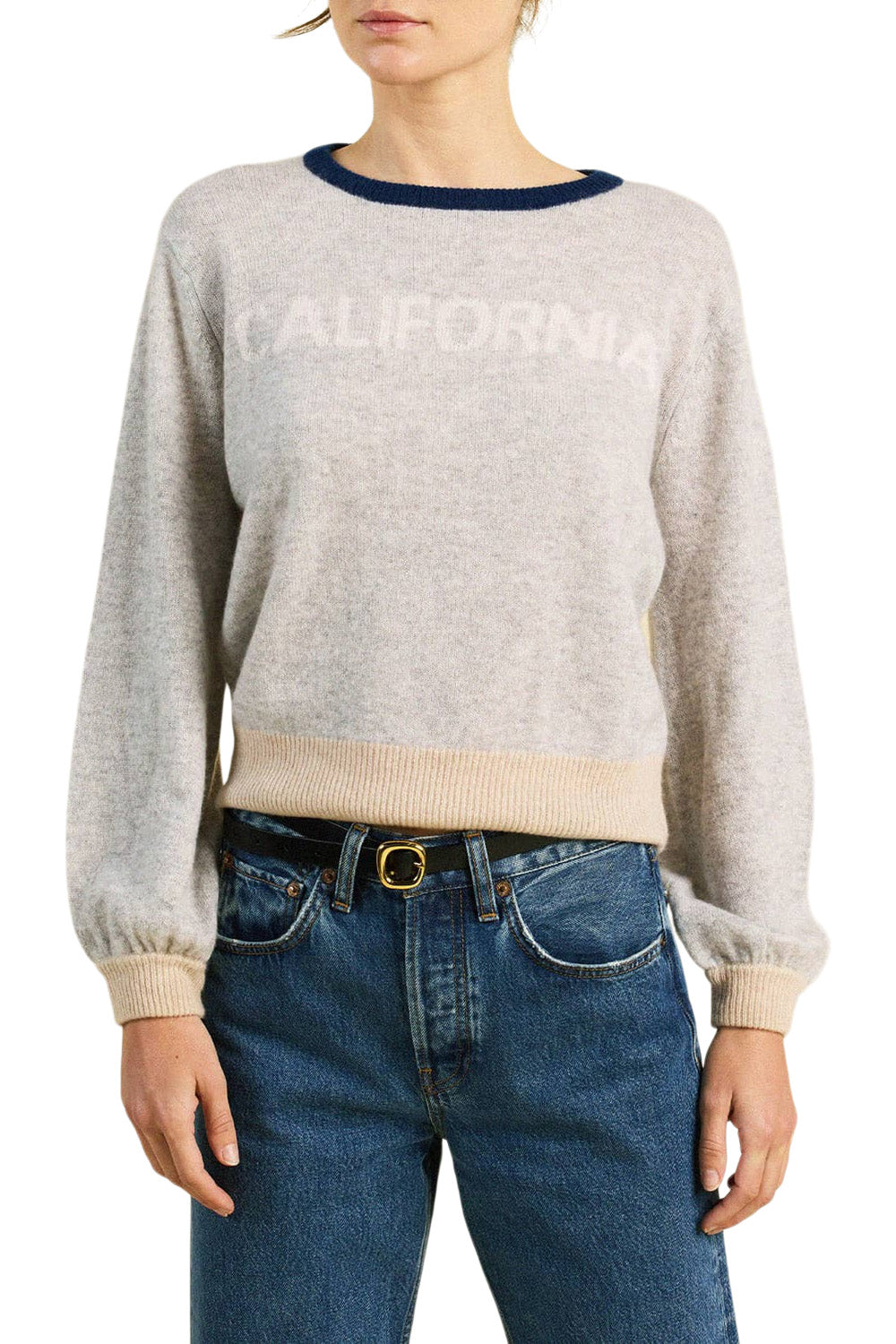 Trovata Birds of Paradis Ryann Sweater in Grey California