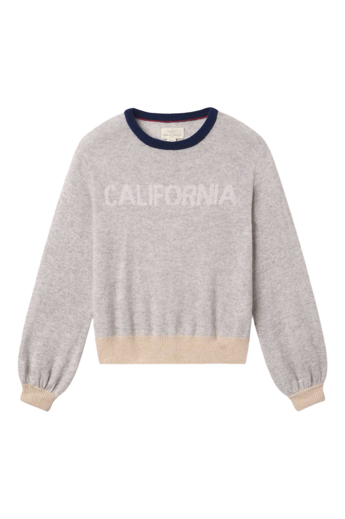 Trovata Birds of Paradis Ryann Sweater in Grey California
