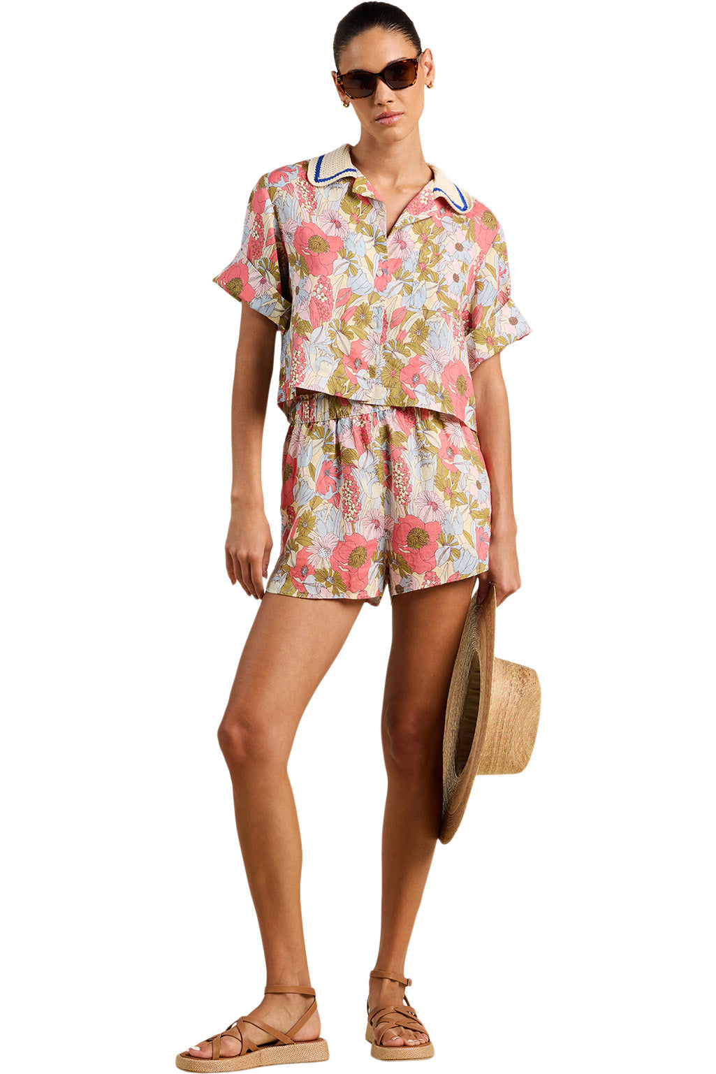 Trovata Birds of Paradis Thia Shirt in Tarsila Bloom
