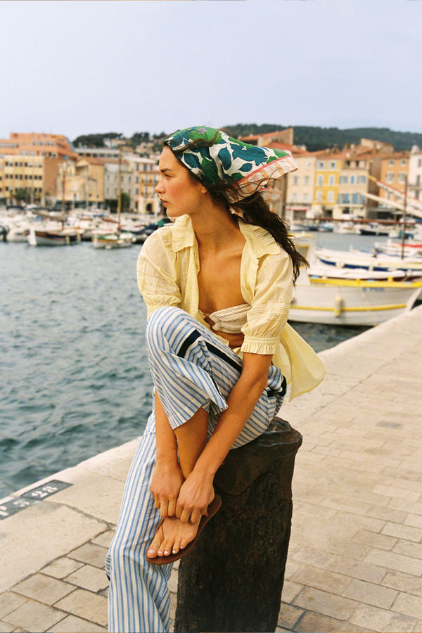 Trovata Birds of Paradis Vera Pant in Bahia Stripe
