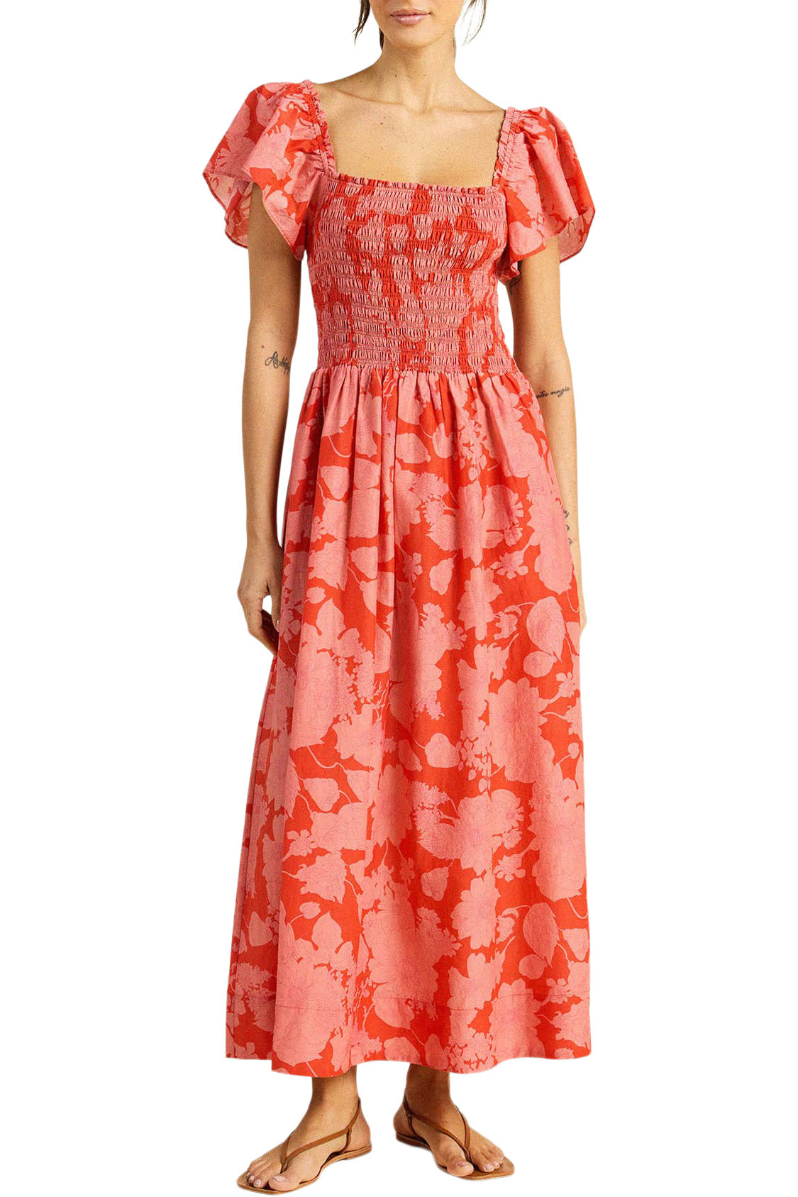 Trovata Birds of Paradise Esme Dress in Roseglow