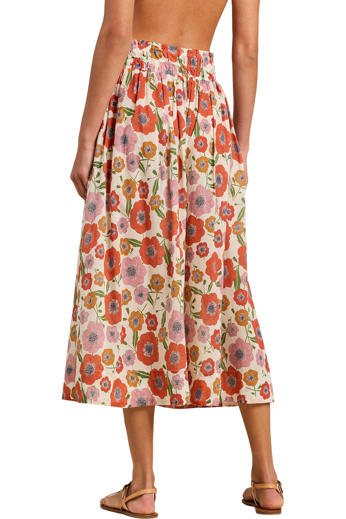 Trovata Birds of Paradis Bianca Skirt in Poppy Costa