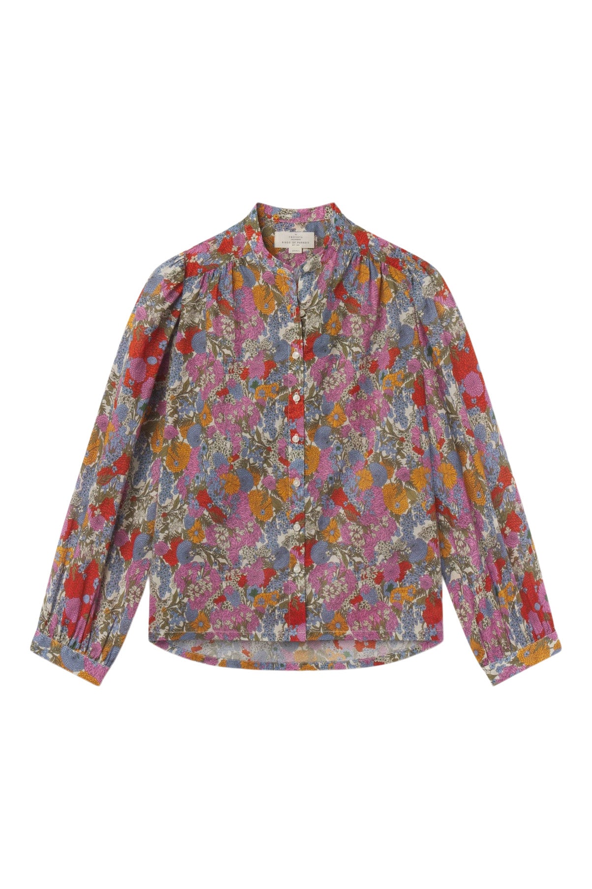 Trovata Brids of Paradis Clara Blouse in Delicate Tilia