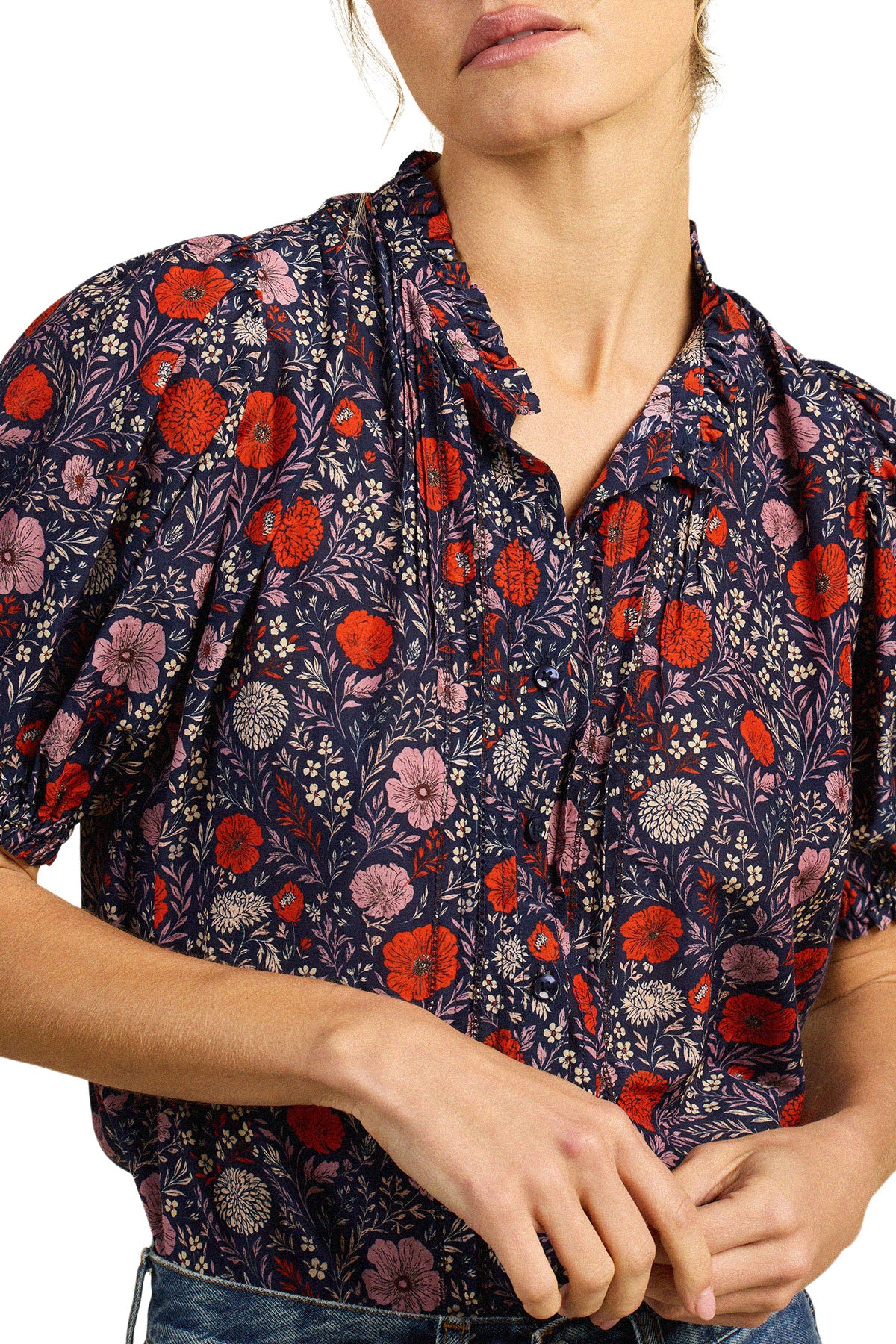 Trovata Brids of Paradis Mira Blouse in Atelier Garden