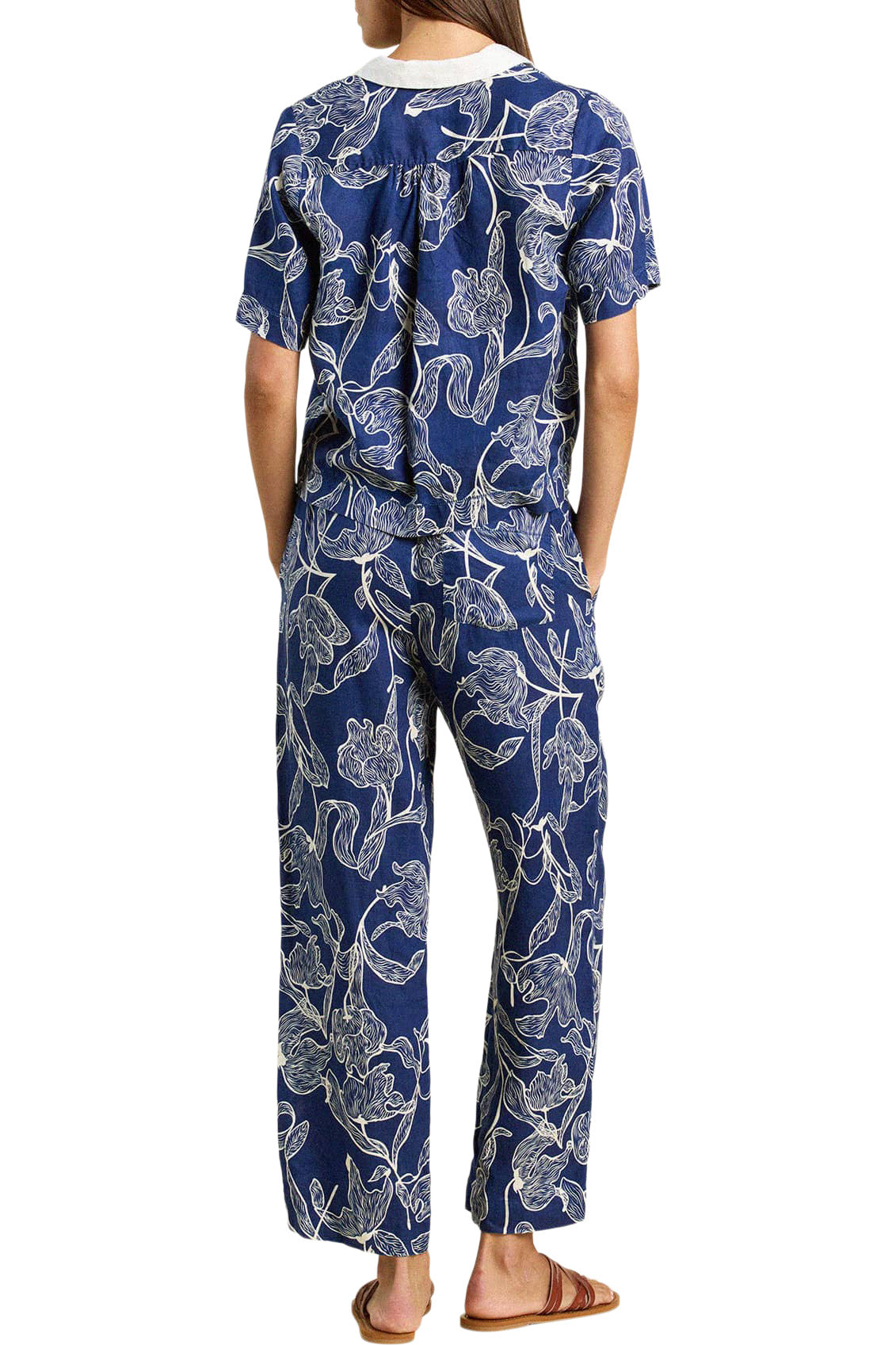 Trovata Birds of Paradis Cora Shirt in High Tide