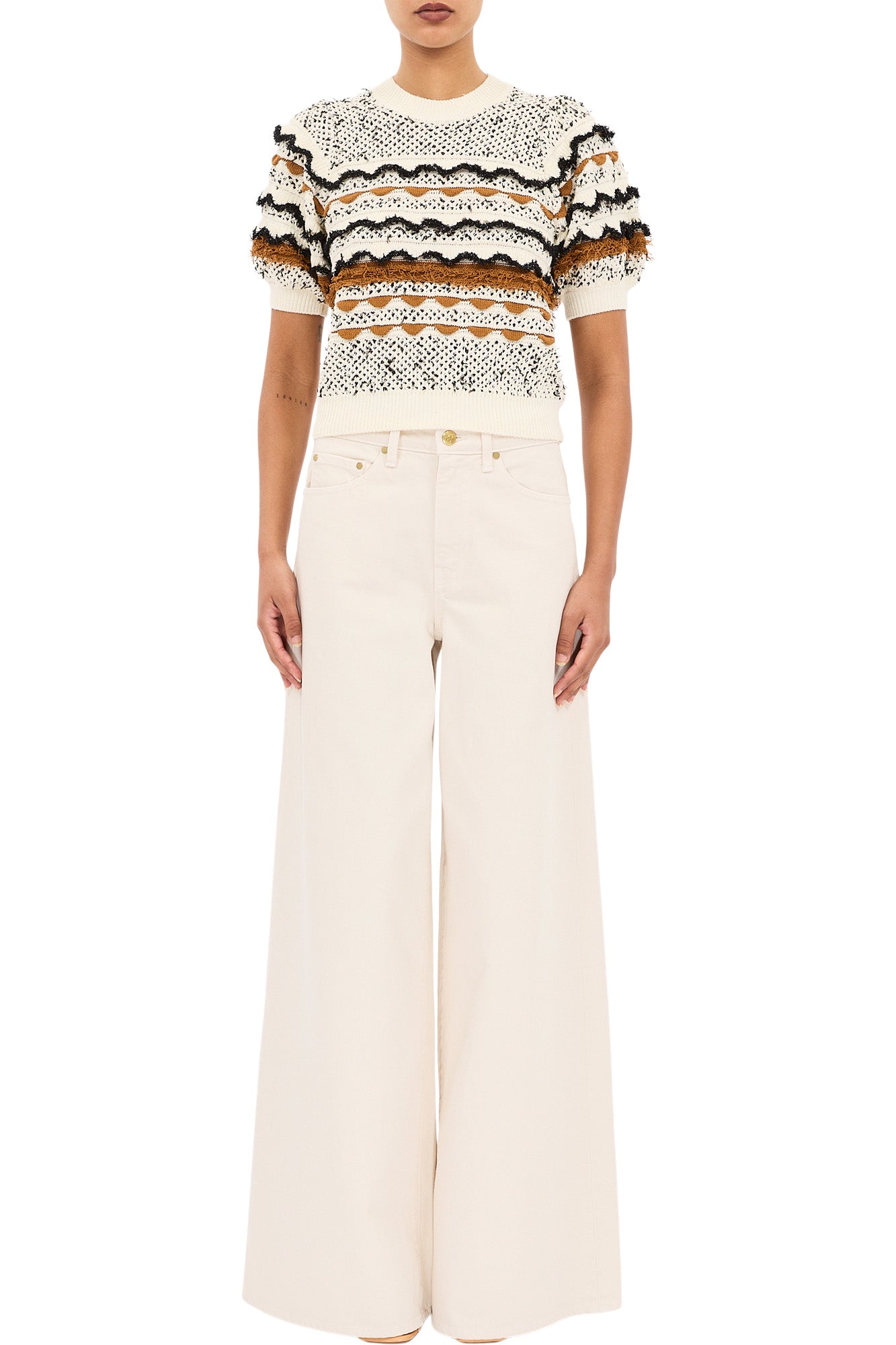 Ulla Johnson Andira Knit Top in Scallop