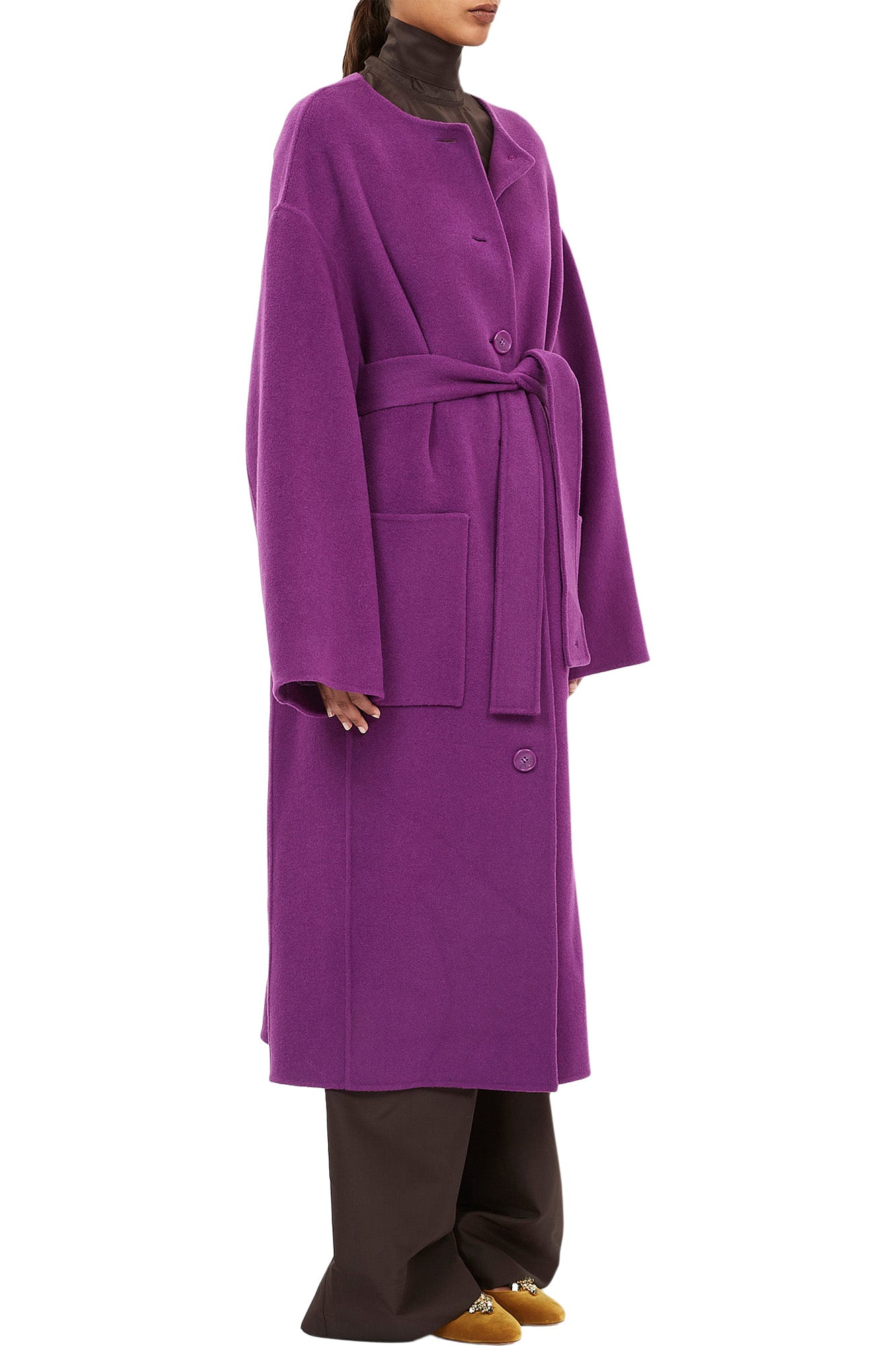 Ulla Johnson Fernanda Wool Coat in Thistle