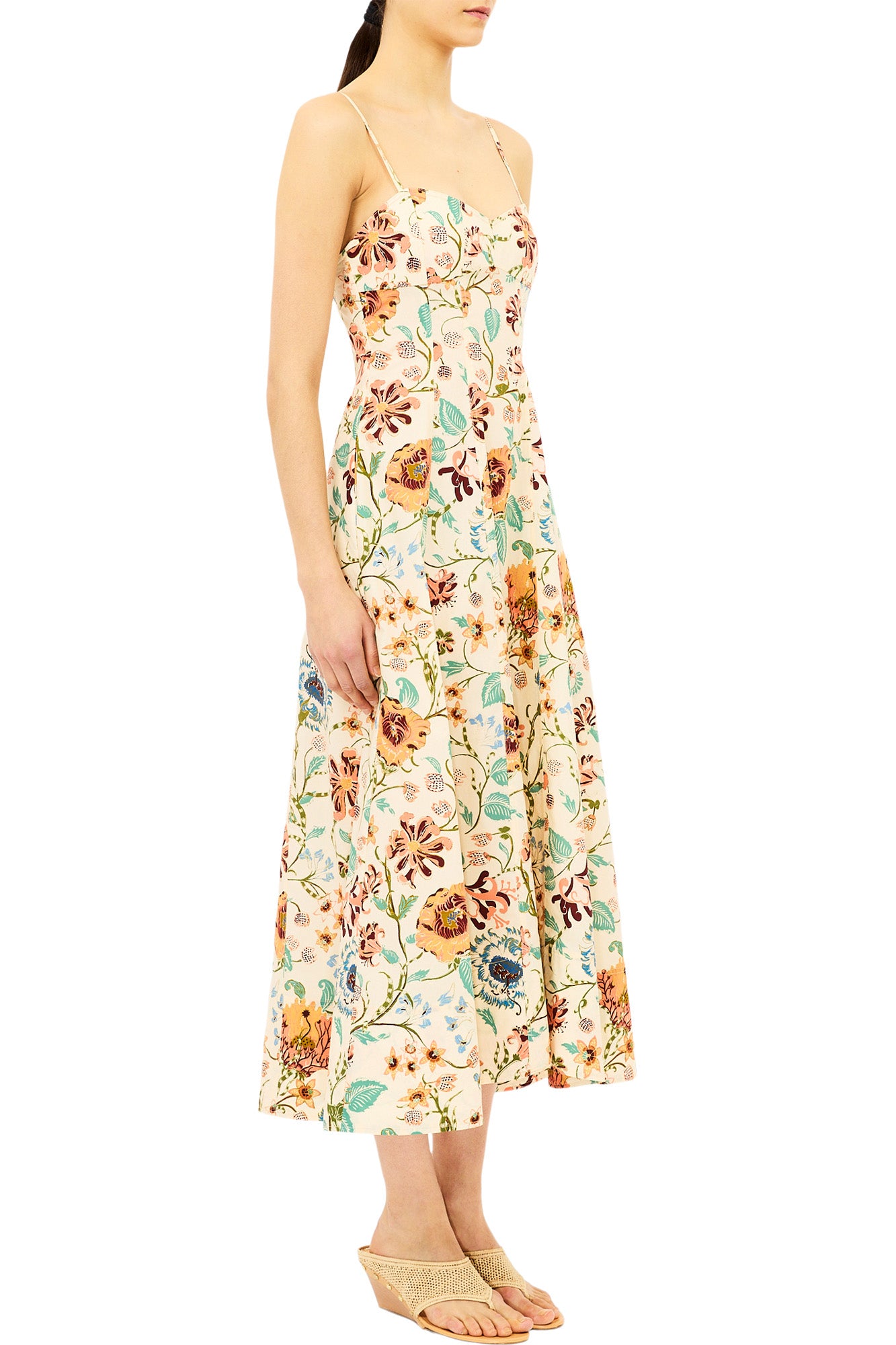 Ulla Johnson Fiora Printed Cotton Poplin Midi Dress
in Agate